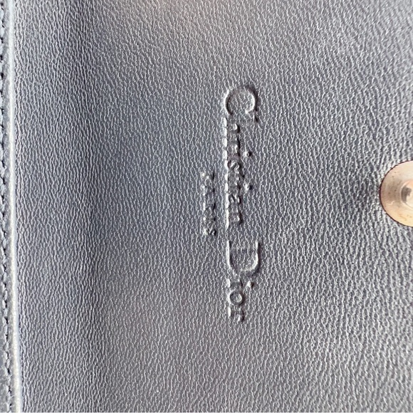 Dior Lady Dior Micro-Cannage Metallic Rose Gold Wallet On Chain New - Picture 6 of 7